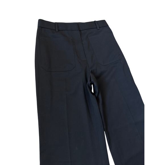 Nili Lotan Christophe Wide Leg Virgin Wool Pants Black Size 6 - Picture 12 of 15